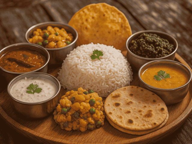 Traditional Pahadi thali Traditional Pahadi thali
